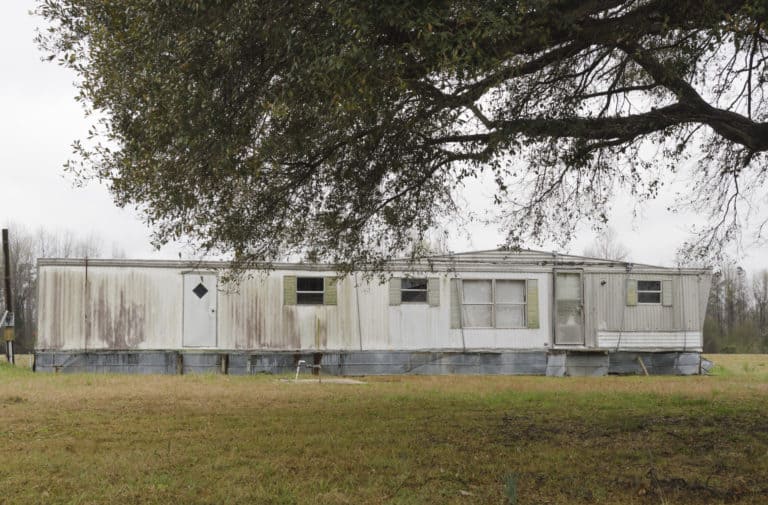 Old Mobile Home with lots of problems.