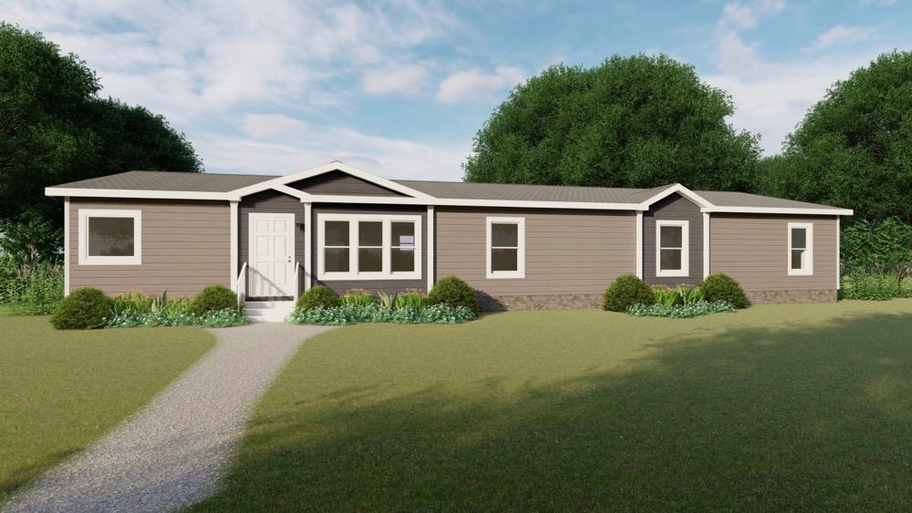Schult mobile home model Savannah exterior view day rendering
