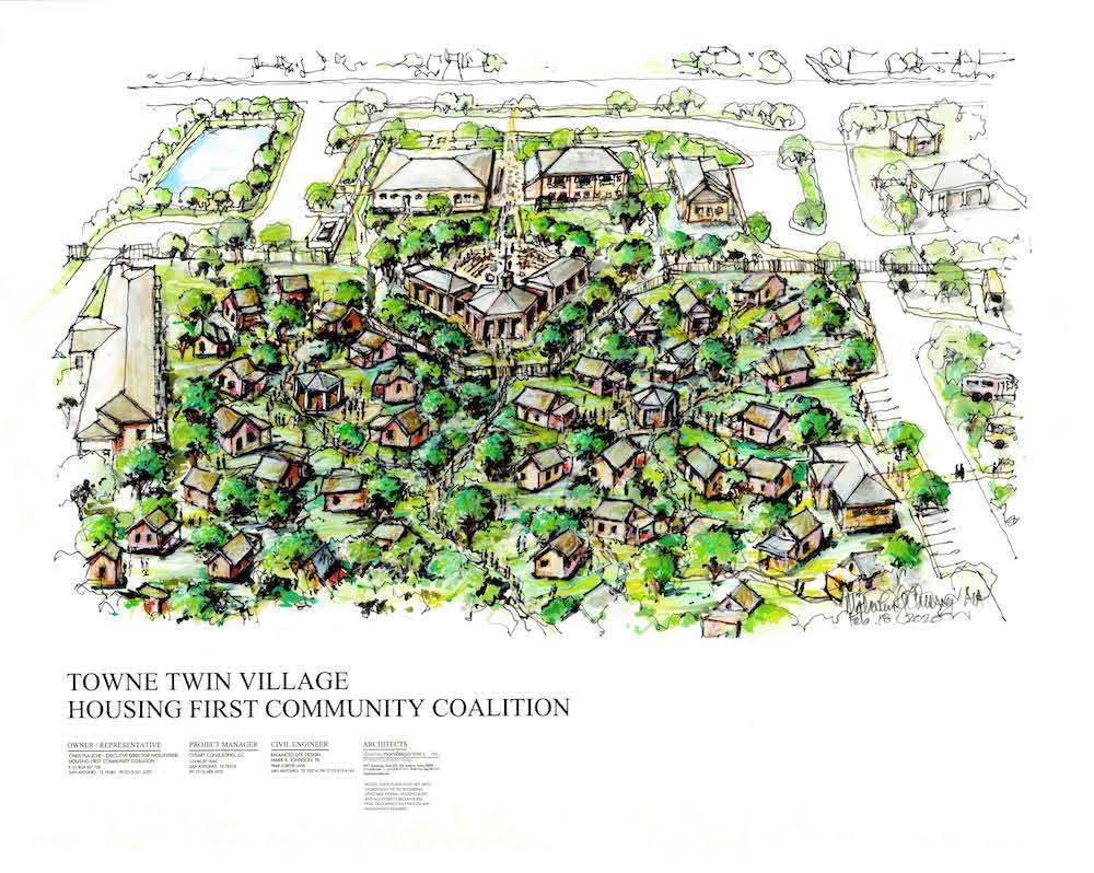 Towne Twin Village aerial-view concept