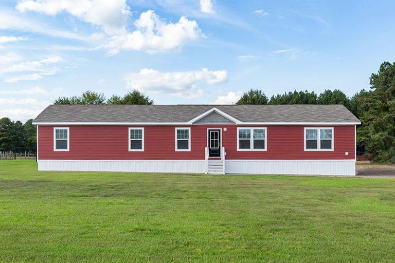 Mobile Home Exterior with Vinyl Skirting