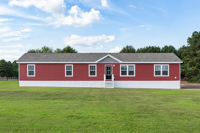 Mobile Home Exterior with Vinyl Skirting