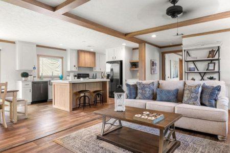 Clayton NXT Double Wide Mobile Home Lizzie Living Room View 01