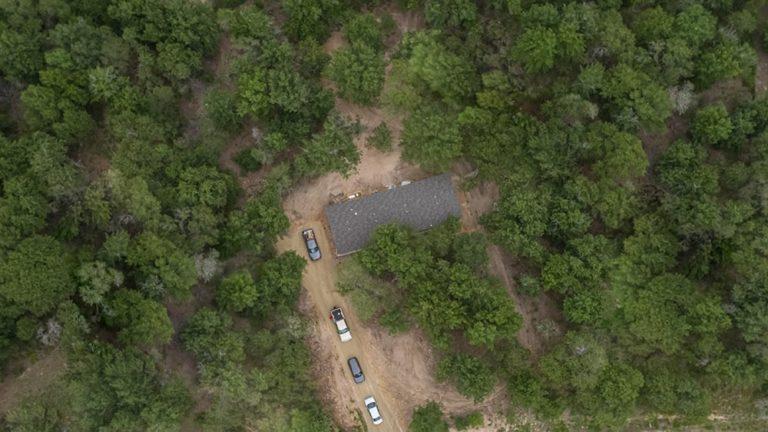 Aerial photo of the mobile house