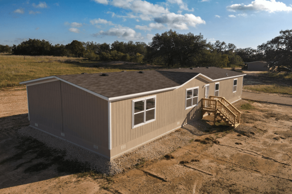 TRU Homes Model Wonder Mobile Home Exterior - 4784 Brown Rd, Poteet, TX