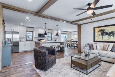 Clayton NXT Isabella Double Wide Manufactured Home Interior View Open Concept Living Space