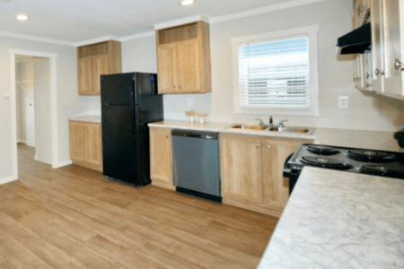 Oak Creek Double Wide Mobile Home Pegasus Interior Kitchen View 02