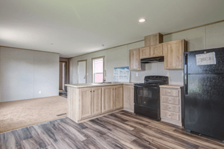 Oak Creek Double Wide Mobile Home Libra Interior Kitchen View 03
