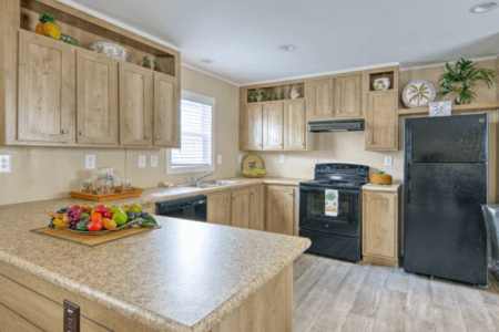 Oak Creek Double Wide Mobile Home Phoenix Interior Kitchen View 07