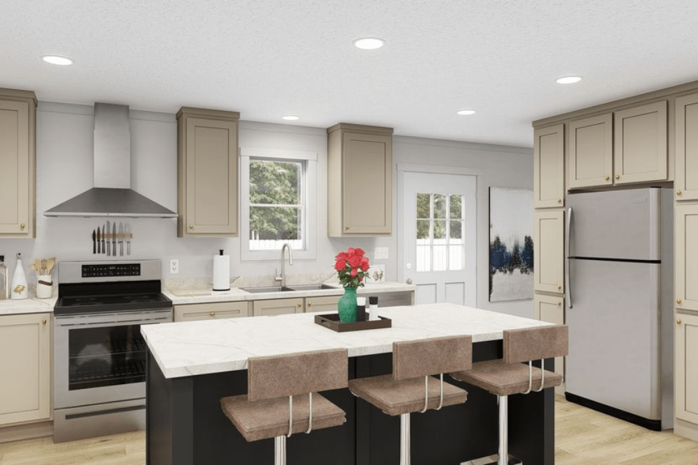 Hey Jude Double Wide Mobile Home Kitchen Space View 01 Option 02