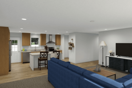 Rocket Man Double Wide Mobile Home Living Space View 01