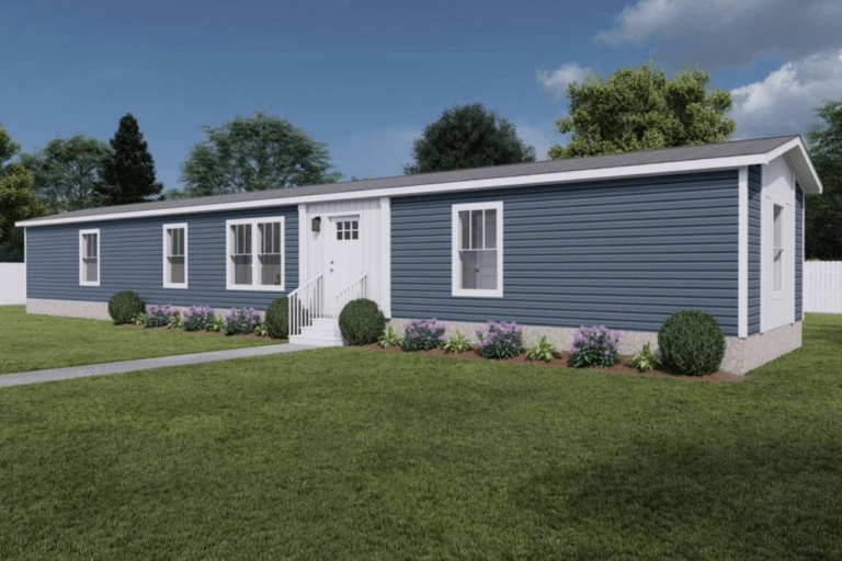 Sweet Caroline Single Wide Mobile Home Exterior Rendering Option 01