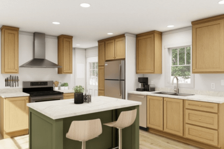 Sweet Caroline Single Wide Mobile Home Kitchen Space View 01 Option 01