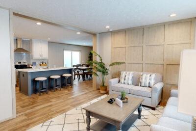 Clayton EPIC Boone Double Wide Interior Open Concept Living Room