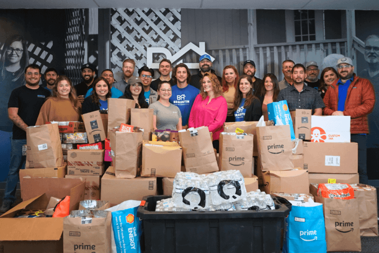 The Braustin team at a local food pantry