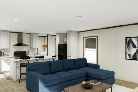 Clayton Bonham Miyo Sensation Single Wide Mobile Home Interior Living Room View 01 Option 02