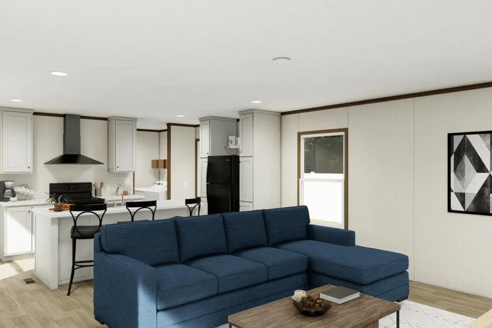 Clayton Bonham Miyo Sensation Single Wide Mobile Home Interior Living Room View 01 Option 02