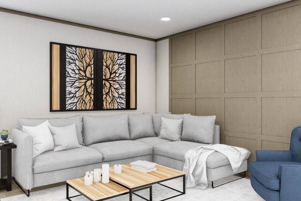 Clayton Epic Lewis Single Wide Interior Living Room