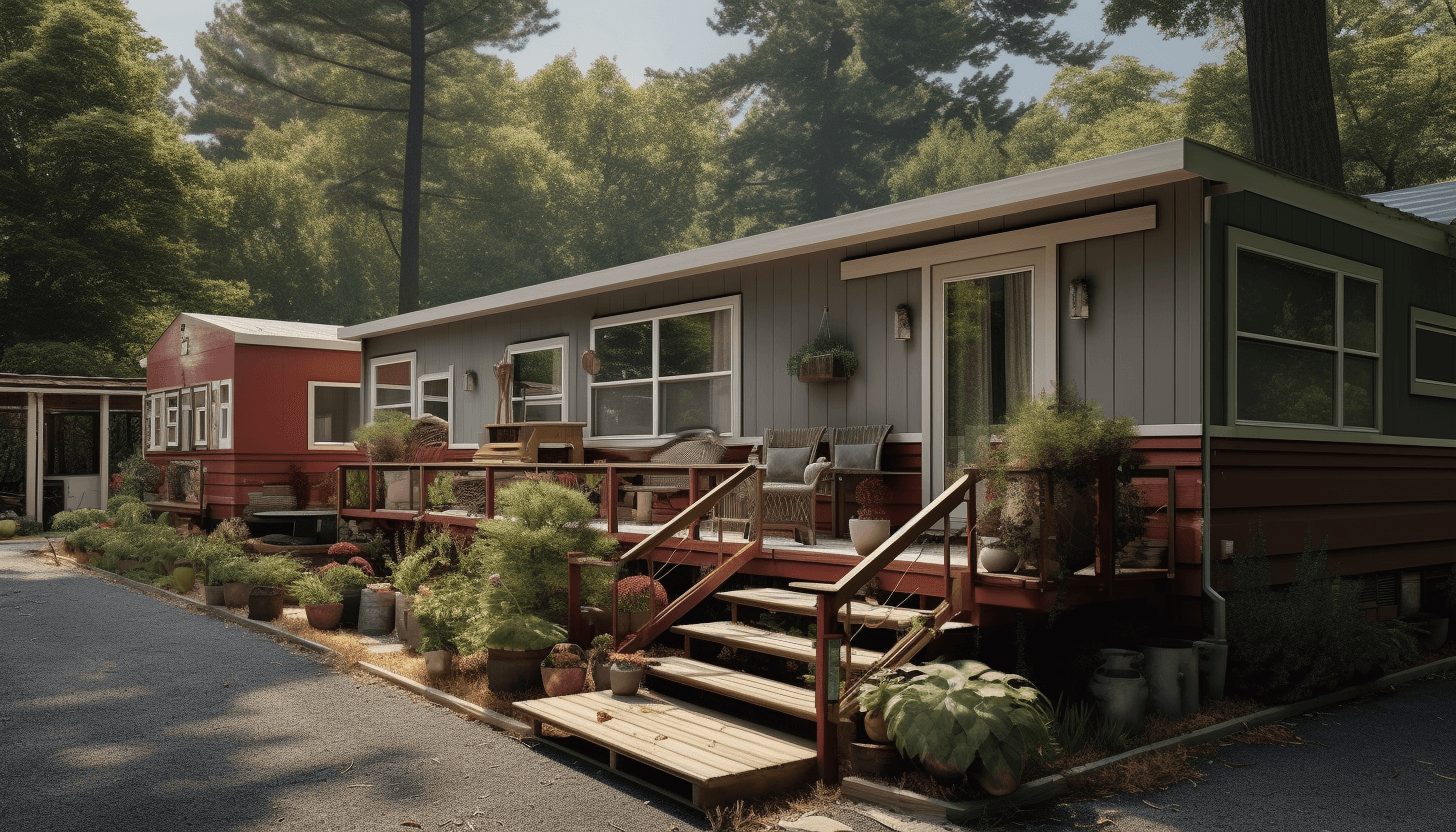 A newly renovated mobile home
