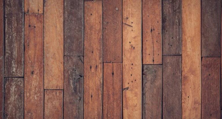 A wooden floor