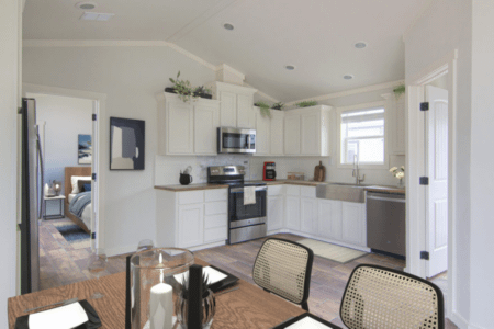 Oak Creek Sapphire Single Wide Mobile Home Interior Kitchen View 02