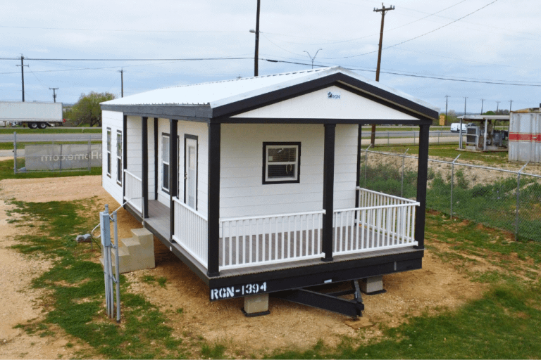 The Braustin HUD Chalet Tiny Home Exterior Side View 01