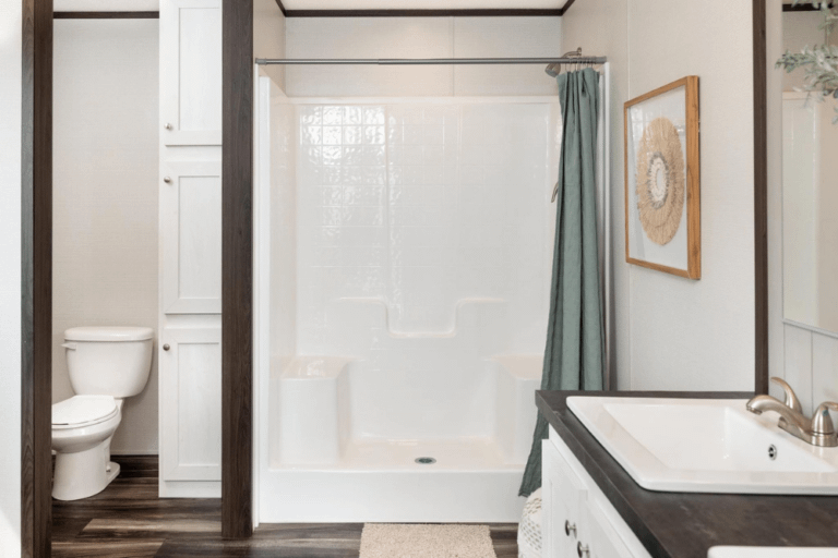Clayton Homes Bonham Series Discover Double Wide Manufactured Home Room Featured Primary Bathroom