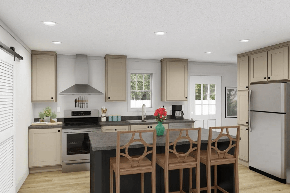 Clayton Tempo Brown Eyed Girl Double Wide Manufactured Home Interior Kitchen Option