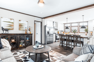 Clayton Sulphur Springs Absolute Value Double Wide Home Interior Living Area