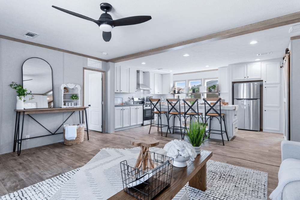 Clayton Sulphur Springs Renegade Double Wide Home Interior Living Space