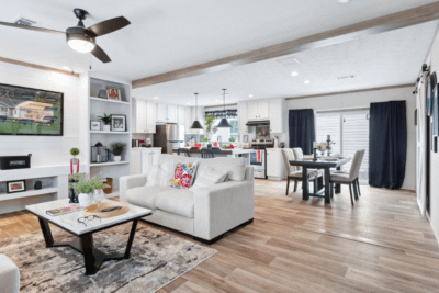 Clayton Sulphur Springs The Real Deal Double Wide Home Interior Living Area