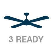 Ceiling Fan Ready (Wire & Brace Installed) - 3 Rooms (CS)