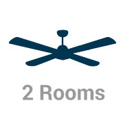 Ceiling Fan installed - 2 Rooms (ML)