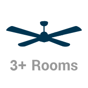 Ceiling Fan installed - 3 Rooms (ML)