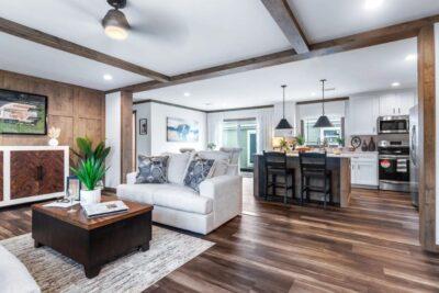 Lizzie Double Wide Mobile Home Open Concept Living Space