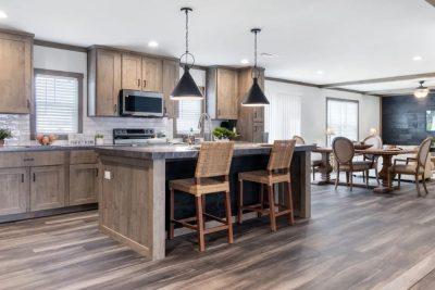 Clayton NXT Isabella Elite Double Wide Manufactured Home Interior View Open Concept Kitchen and Living Space