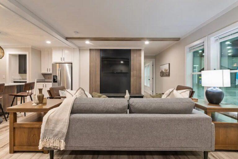 Cavco Atmos Double Wide Manufactured Home Interior Living Room