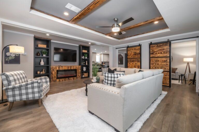 Champion Homes Du Monde Double Wide Manufactured Home Interior Living Area