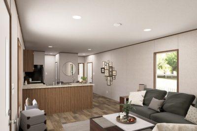 TRU Homes Cypress Single Wide Manufactured Home Interior Living Space