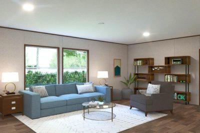 TRU Homes Spruce Double Wide Manufactured Home Interior Living Space