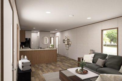 TRU Homes Magnolia Single Wide Manufactured Home Interior Living Space