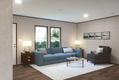 TRU Homes Cedar Double Wide Manufactured Home Interior Living Space