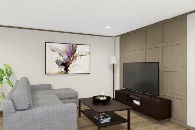 Clayton EPIC Journey Hudson Single Wide Manufactured Home Interior Rendering of Living Space