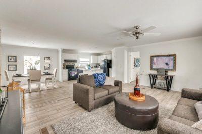 Cavco Emerald-EM28603A Double Wide Manufactured Home Interior View Living Area