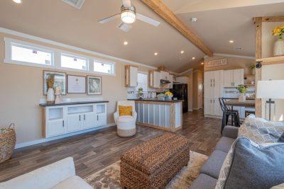 Champion Diamond D1662C Single Wide Manufactured Home Interior View Living Space