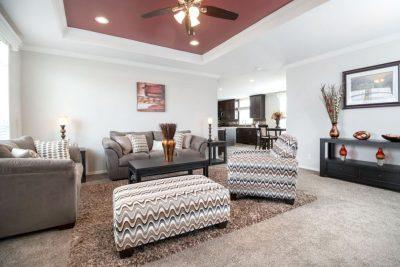 Clayton Albuquerque Karsten Enchantment Double Wide Manufactured Home Interior View Living Room