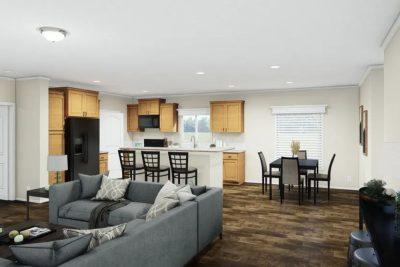 Clayton Albuquerque Karsten K2760b Double Wide Manufactured Home Rendered Interior View Living Space