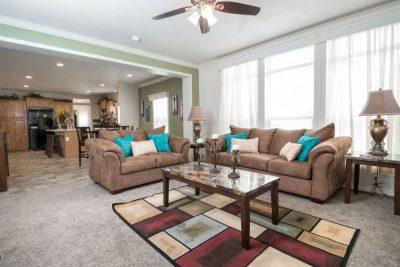 Clayton Albuquerque Karsten K3068c Double Wide Manufactured Home Interior View Living Room