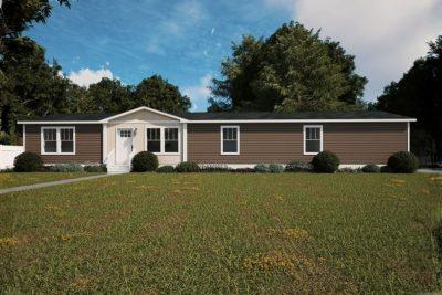Clayton Tempo Echo Double Wide Manufactured Home Rendered Exterior View