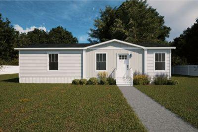 Clayton Tempo Melody Double Wide Manufactured Home Rendered Exterior View