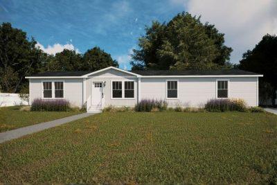 Clayton Tempo Sequence Double Wide Manufactured Home Rendered Exterior View